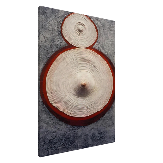 Eva Hesse - RINGAROUND AROSIE 1965 Canvas - 20x30 cm / 8x12 inches-canvas