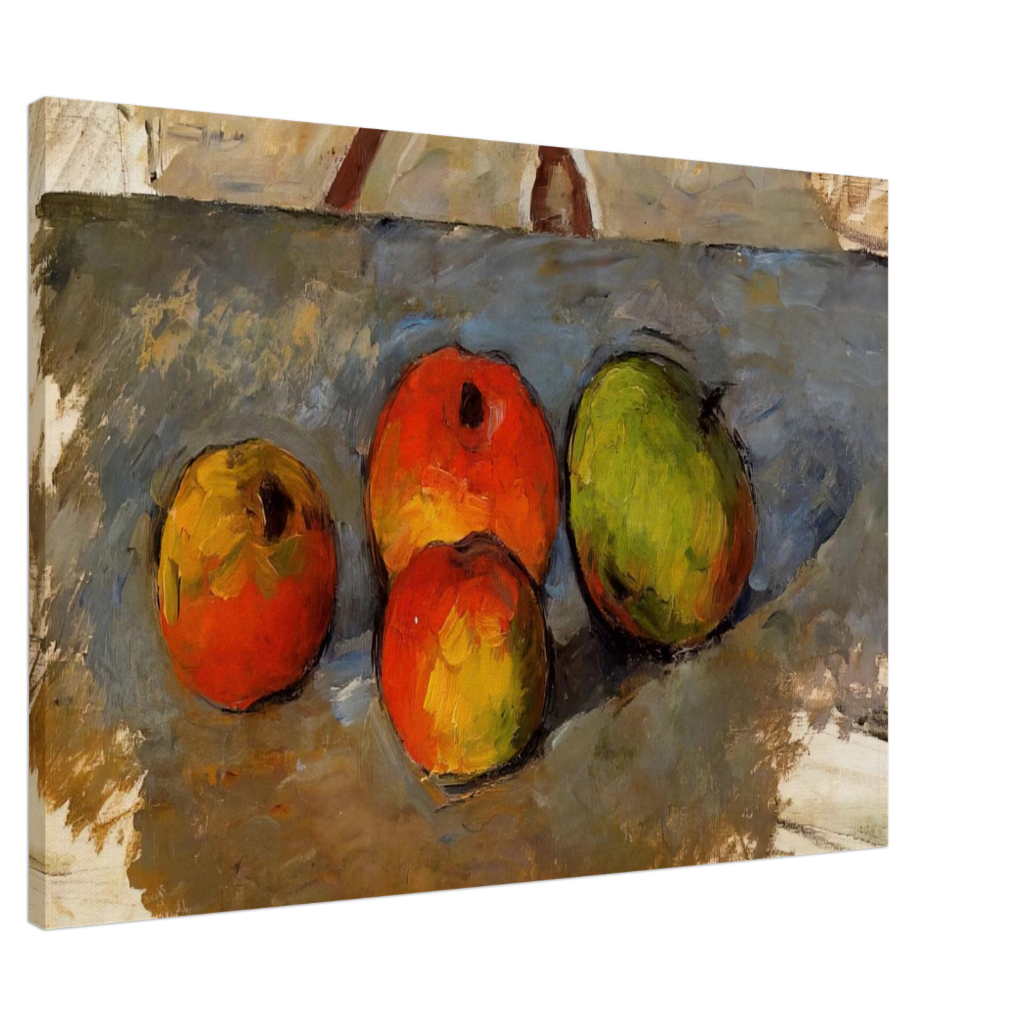 Paul Cezanne - Four Apples Canvas - 20x30 cm / 8x12 inches-canvas