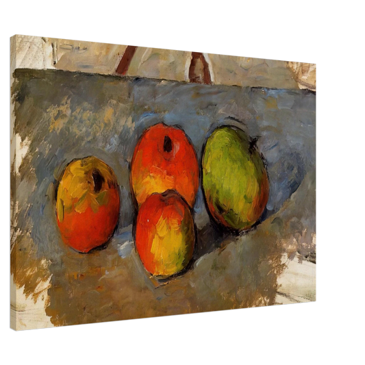 Paul Cezanne - Four Apples Canvas - 20x30 cm / 8x12 inches-canvas