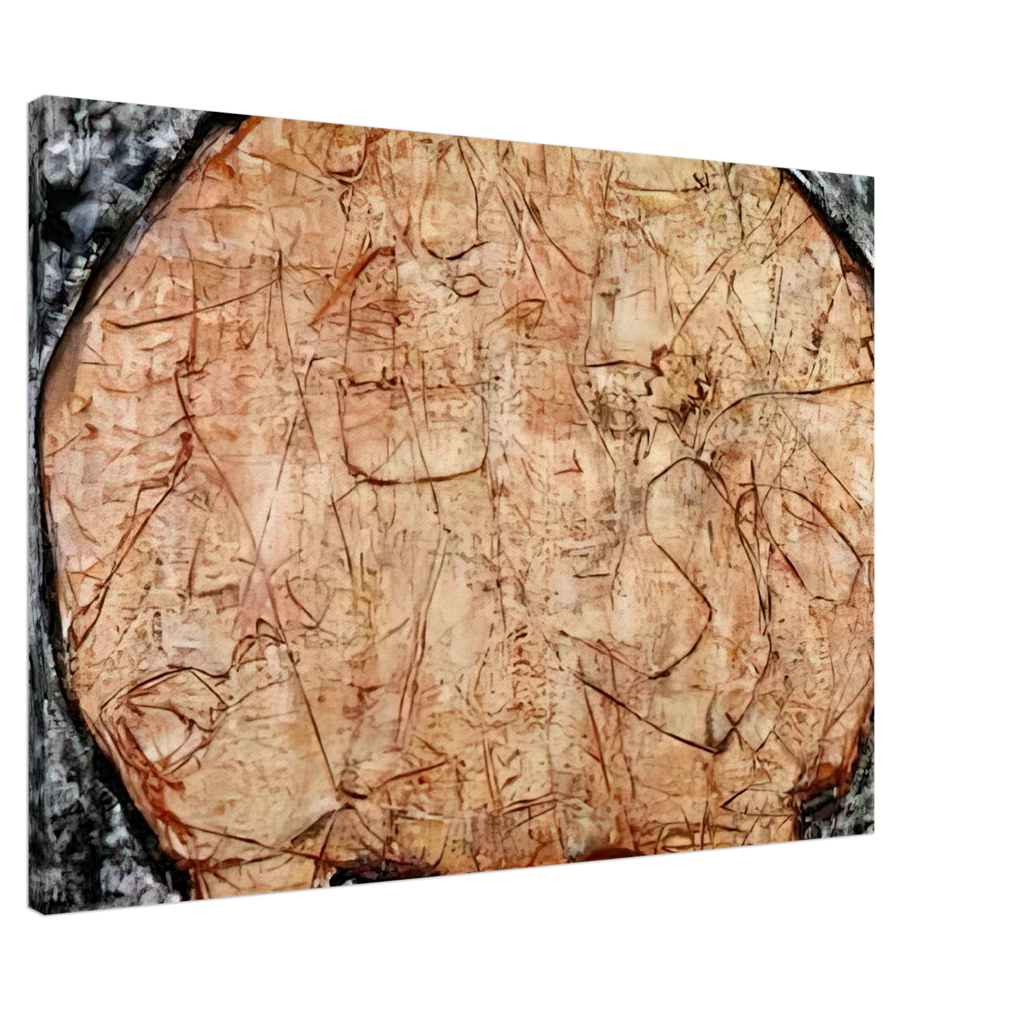 Jean Dubuffet - TABLE CORAIL Canvas - 20x30 cm / 8x12 inches-canvas