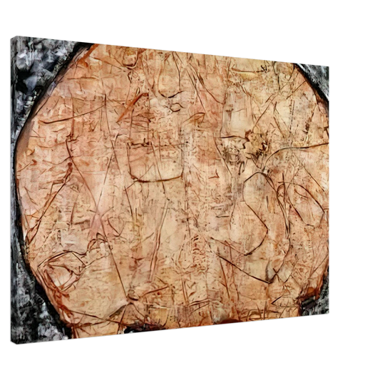 Jean Dubuffet - TABLE CORAIL Canvas - 20x30 cm / 8x12 inches-canvas