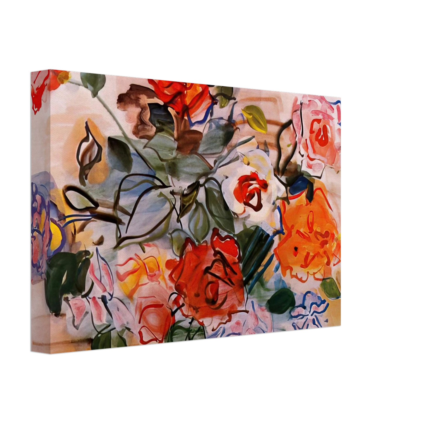 Raoul Dufy - PINK BUNCH 1940 Canvas - 40x60 cm / 16x24 inches-canvas