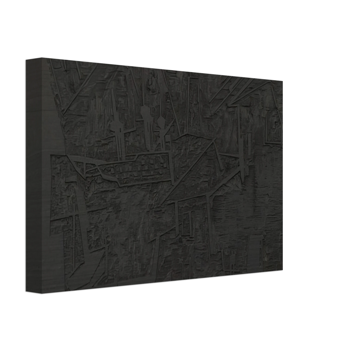 Lyonel Feininger - WOODBLOCK FOR THE HARBOR HAFEN 1918 Canvas - 40x60 cm / 16x24 inches-canvas