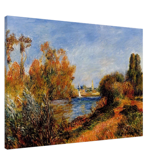 Pierre-Auguste Renoir - The Seine at Argenteuil Canvas - 20x30 cm / 8x12 inches-canvas