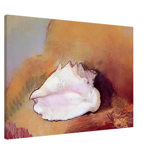Odilon Redon - THE SEASHELL 1912 Canvas - 20x30 cm / 8x12 inches-canvas