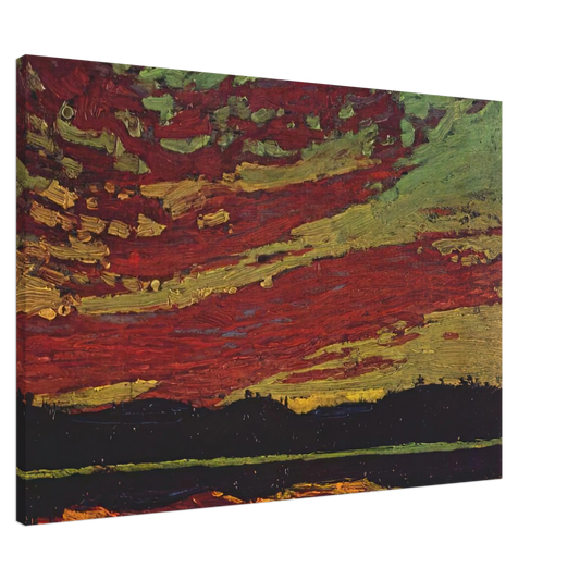 Tom Thomson - SUNSET 1915 Canvas - 20x30 cm / 8x12 inches-canvas