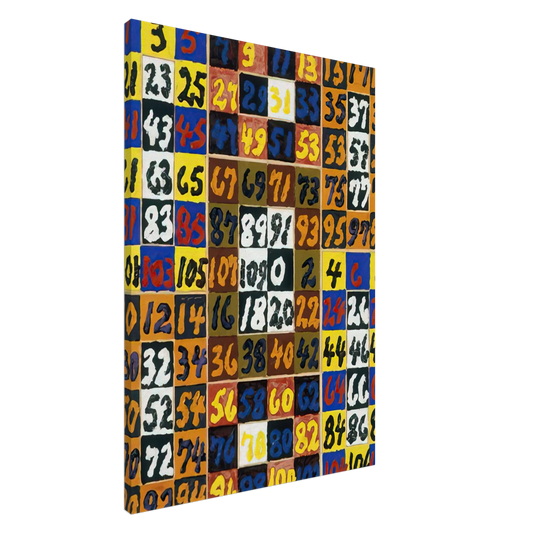 Alfred Jensen - Coordinative Thinking on the Square and Rectangle Per, IV - 1974 Canvas - 20x30 cm / 8x12 inches-canvas