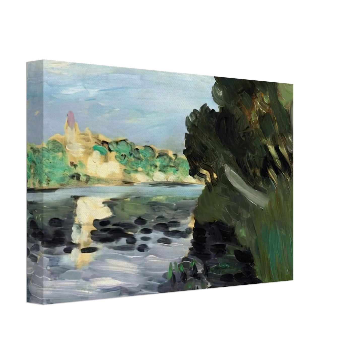 Henri Matisse - BORDS DE LA SEINE A VETHEUIL 1920 Canvas - 70x100 cm / 28x40 inches-canvas