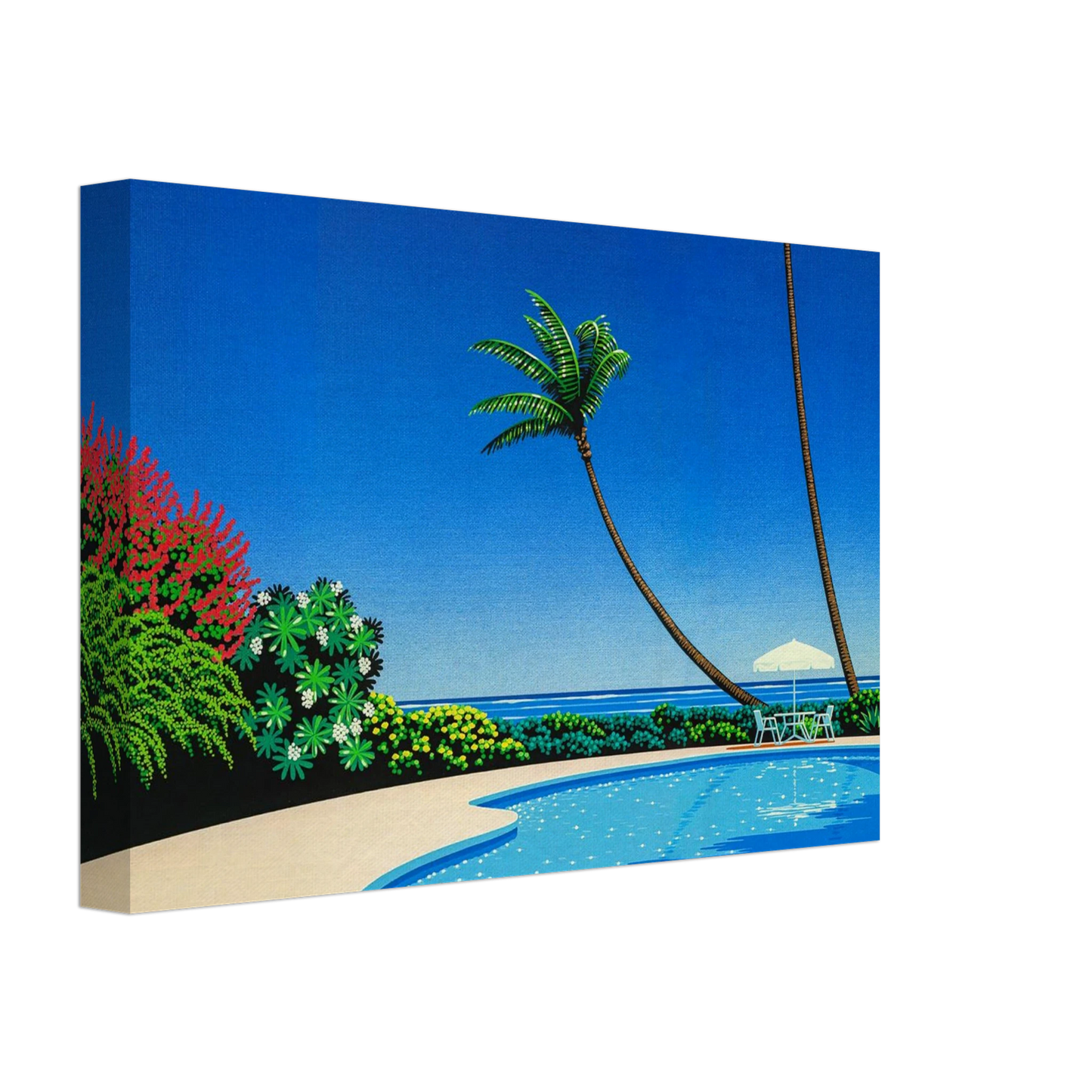 Hiroshi Nagai - Shade of Palm Grove II Canvas - 70x100 cm / 28x40 inches-canvas