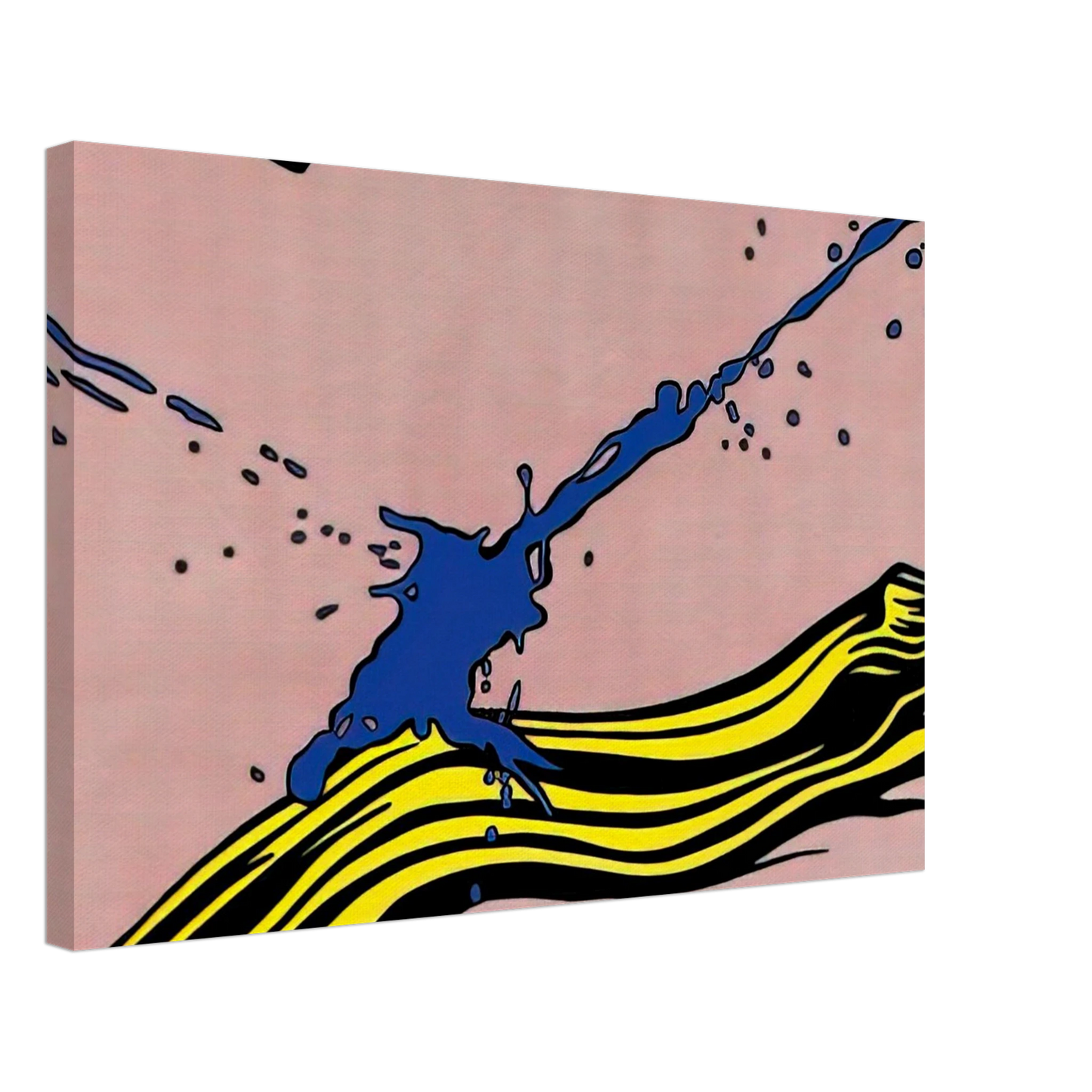 Roy Lichtenstein - BRUSHSTROKE WITH SPATTER 1966 Canvas - 40x60 cm / 16x24 inches-canvas