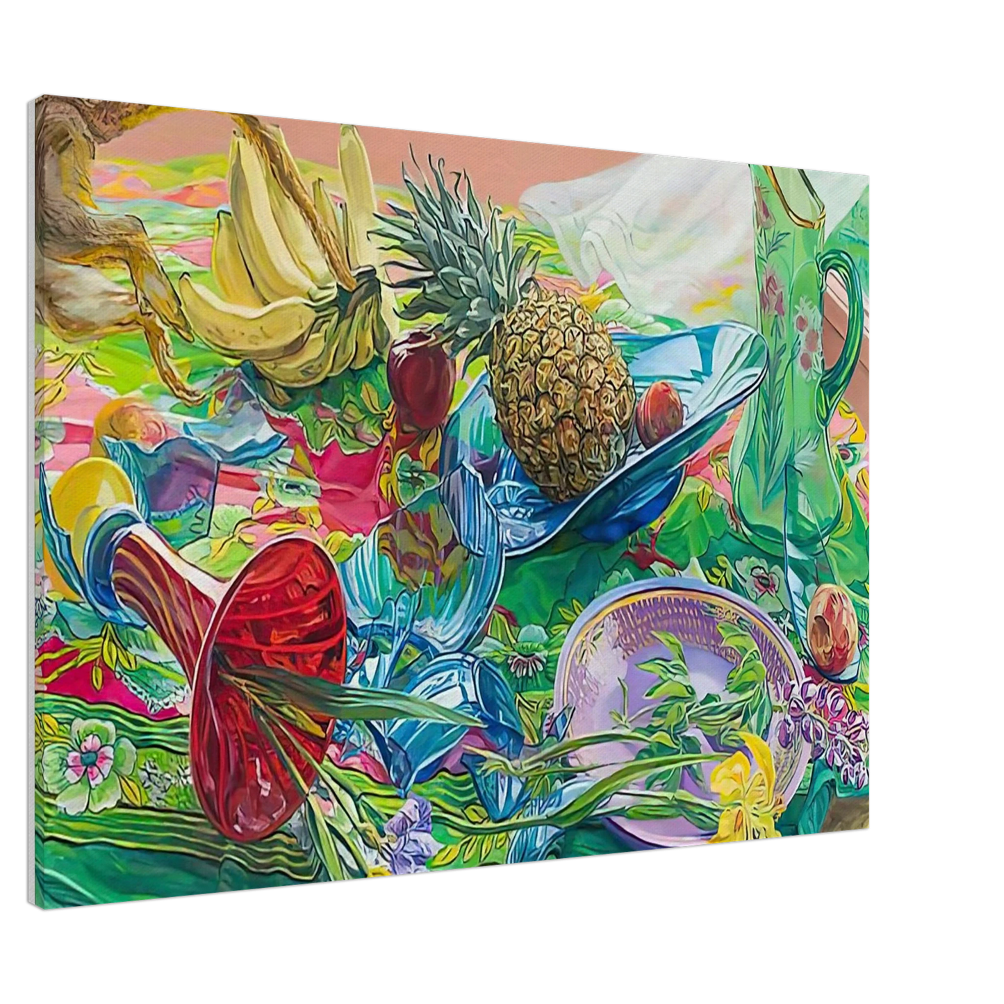 Janet Fish - MONKEY BUSINESS 2005 Canvas - 20x30 cm / 8x12 inches-canvas