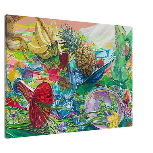 Janet Fish - MONKEY BUSINESS 2005 Canvas - 20x30 cm / 8x12 inches-canvas