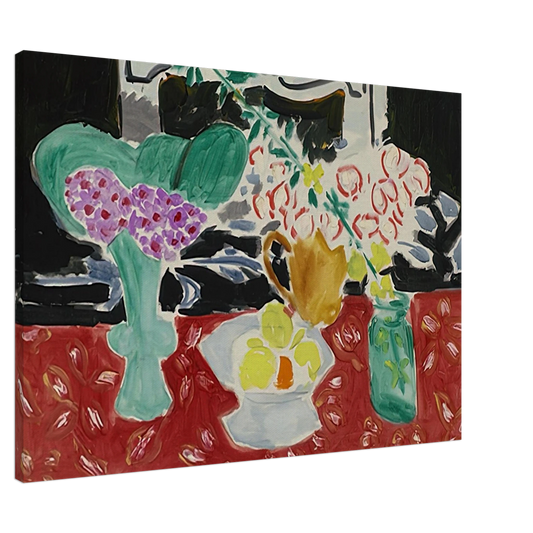 Henri Matisse - ROSES DE NOEL ET SAXIFRAGE 1944 Canvas - 20x30 cm / 8x12 inches-canvas