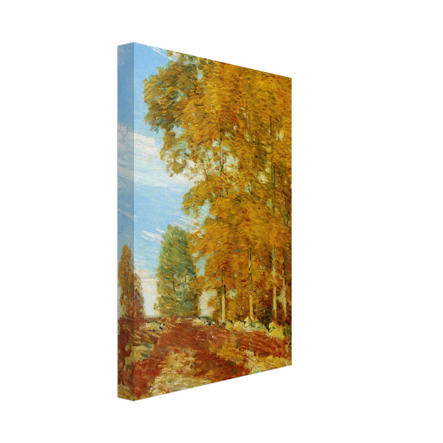 Childe Hassam - Autumn Hilltop, New England Canvas - 70x100 cm / 28x40 inches-canvas