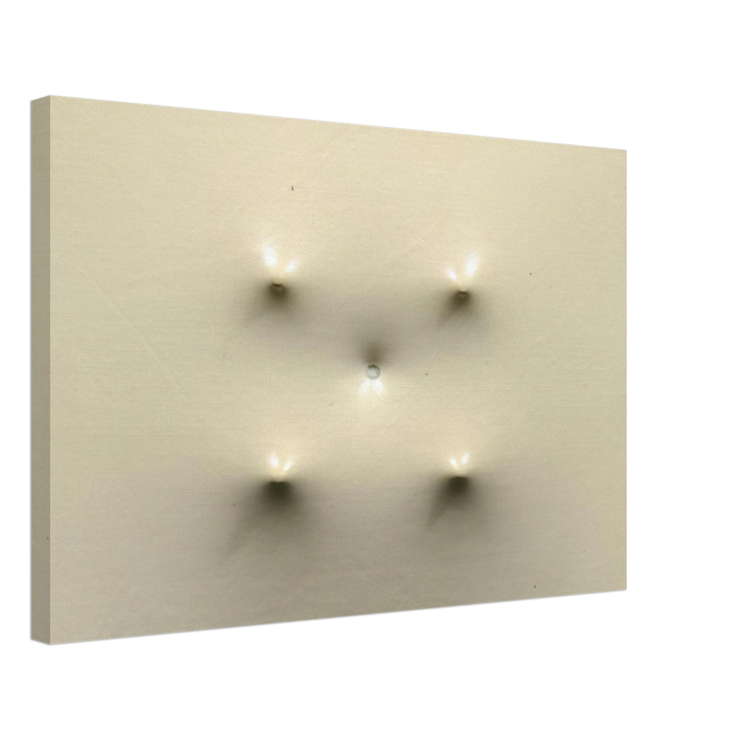 Enrico Castellani - Superficie Bianca - 1967 Canvas - 70x100 cm / 28x40 inches-canvas