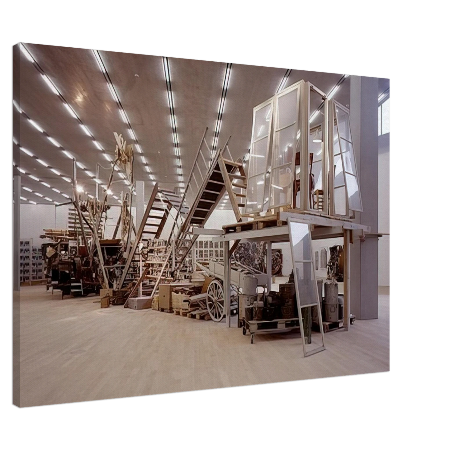 Dieter Roth - Garden Sculpture - 1996 Canvas - 20x30 cm / 8x12 inches-canvas