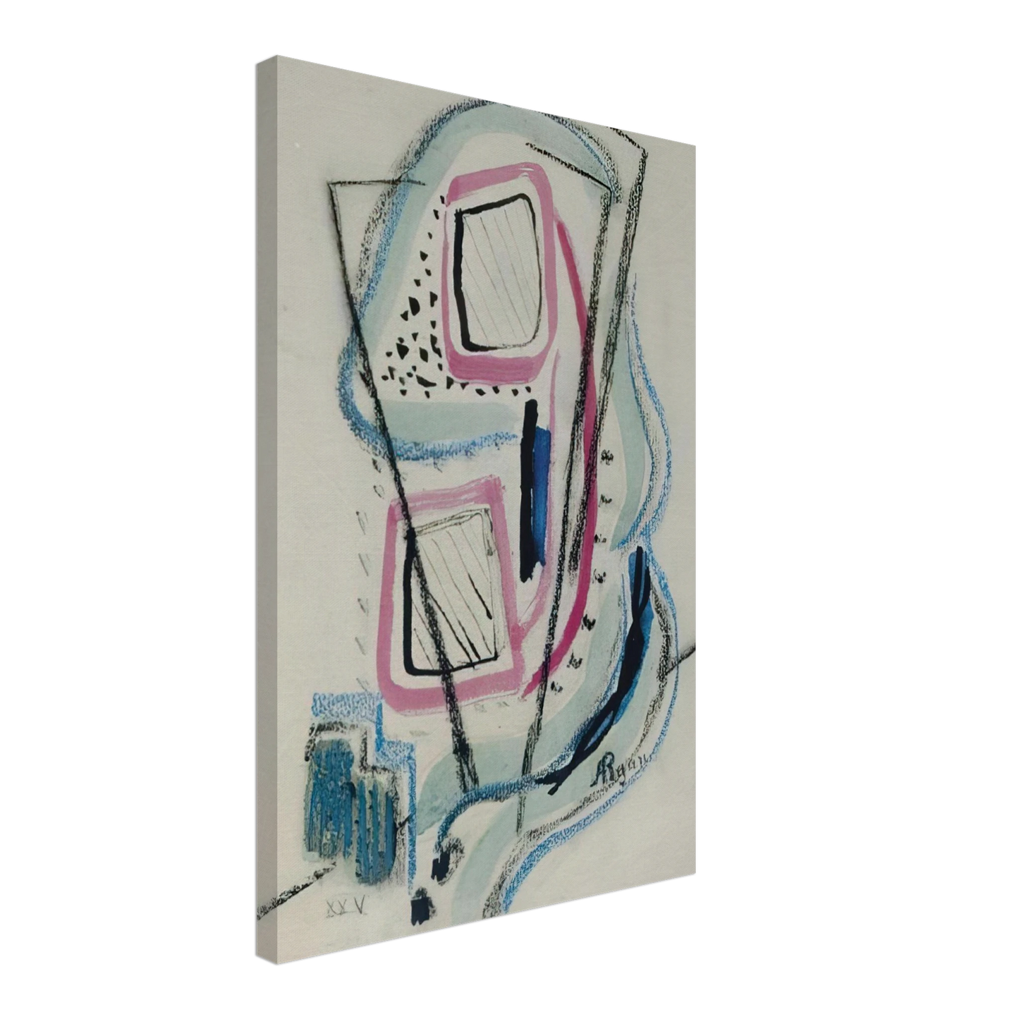 Anne Ryan - XXV - 1940 Canvas - 70x100 cm / 28x40 inches-canvas