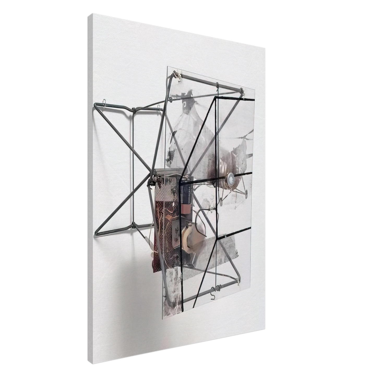 Robert Rauschenberg - DRY CELL 1963 Canvas - 20x30 cm / 8x12 inches-canvas