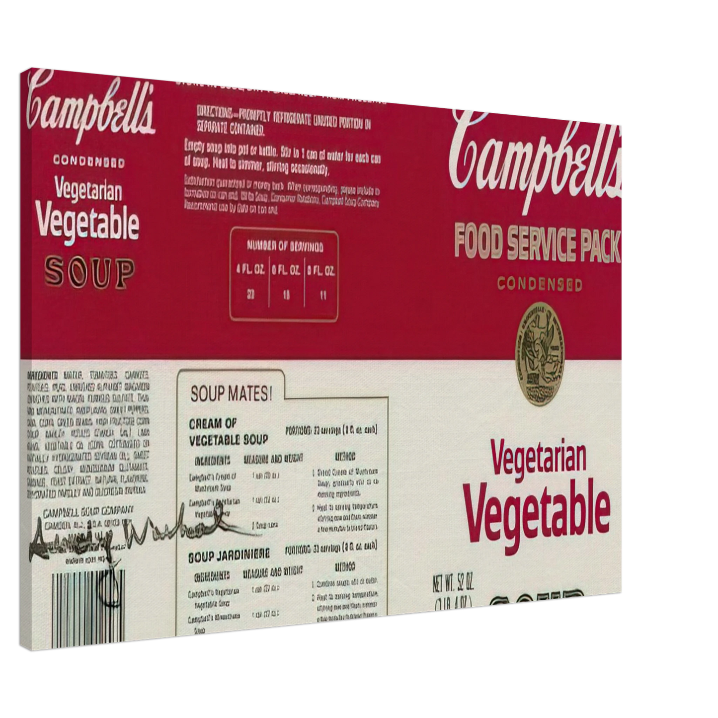 Andy Warhol - Campbell Soup Company Canvas - 20x30 cm / 8x12 inches-canvas
