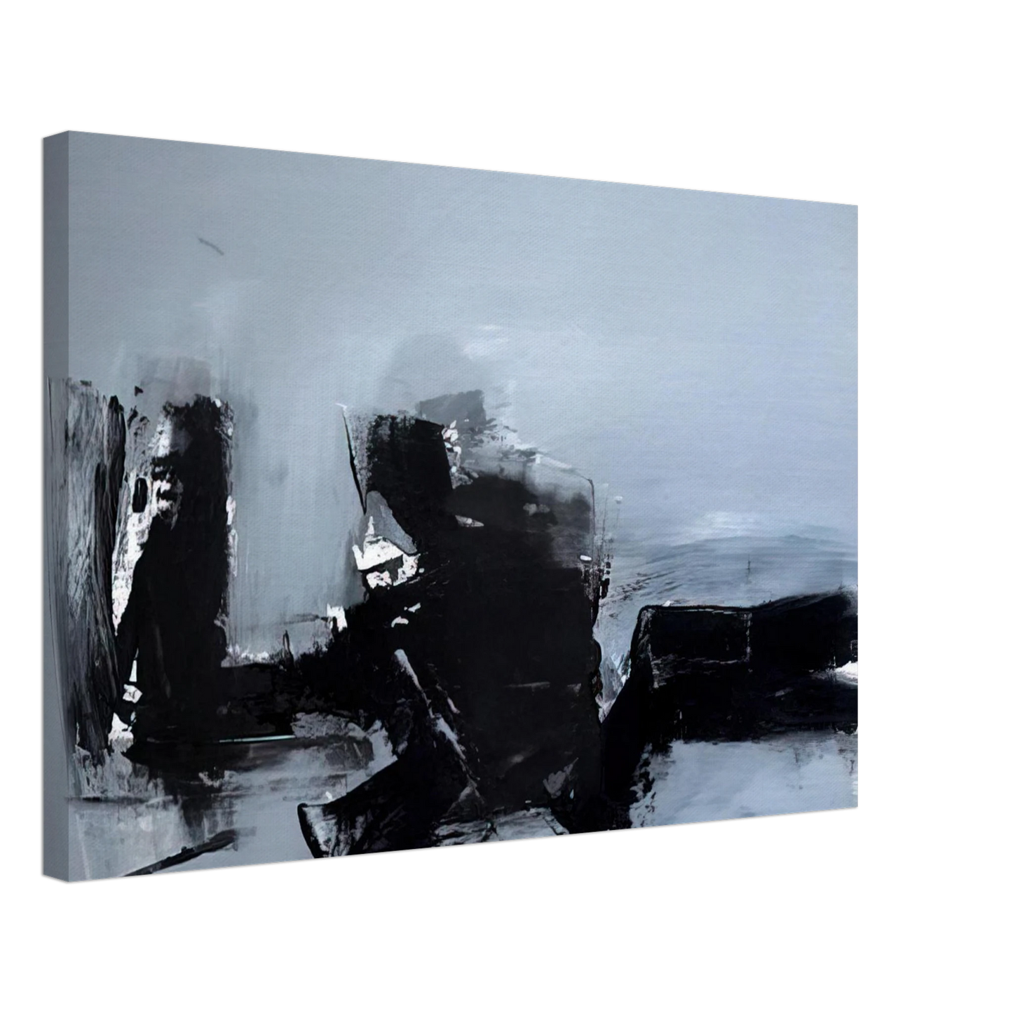 Luis Feito - UNTITLED 1961 2 Canvas - 70x100 cm / 28x40 inches-canvas