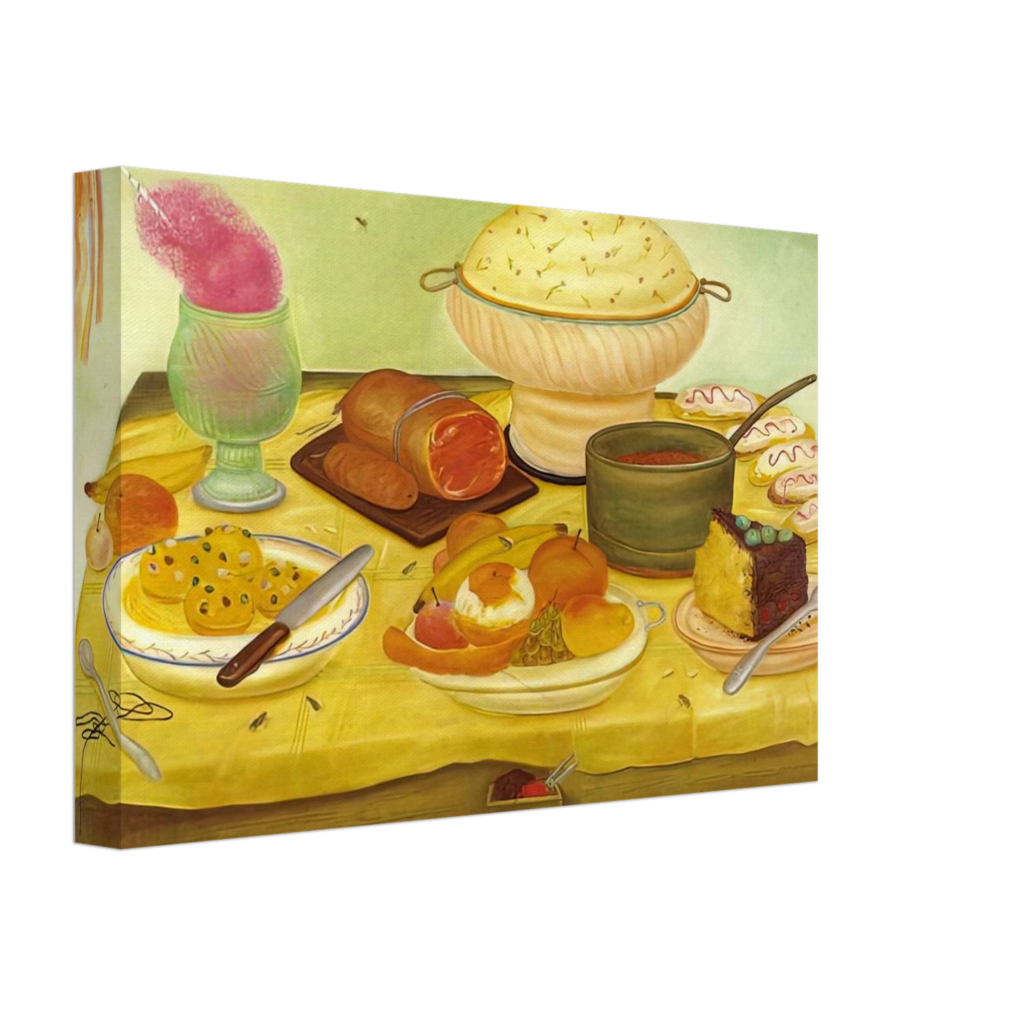 Fernando Botero - STILL LIFE Canvas - 70x100 cm / 28x40 inches-canvas