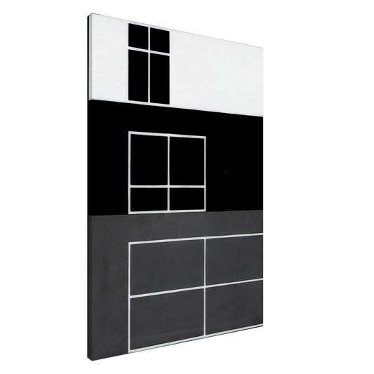 Josef Albers - INTERIOR B 1929 Canvas - 20x30 cm / 8x12 inches-canvas