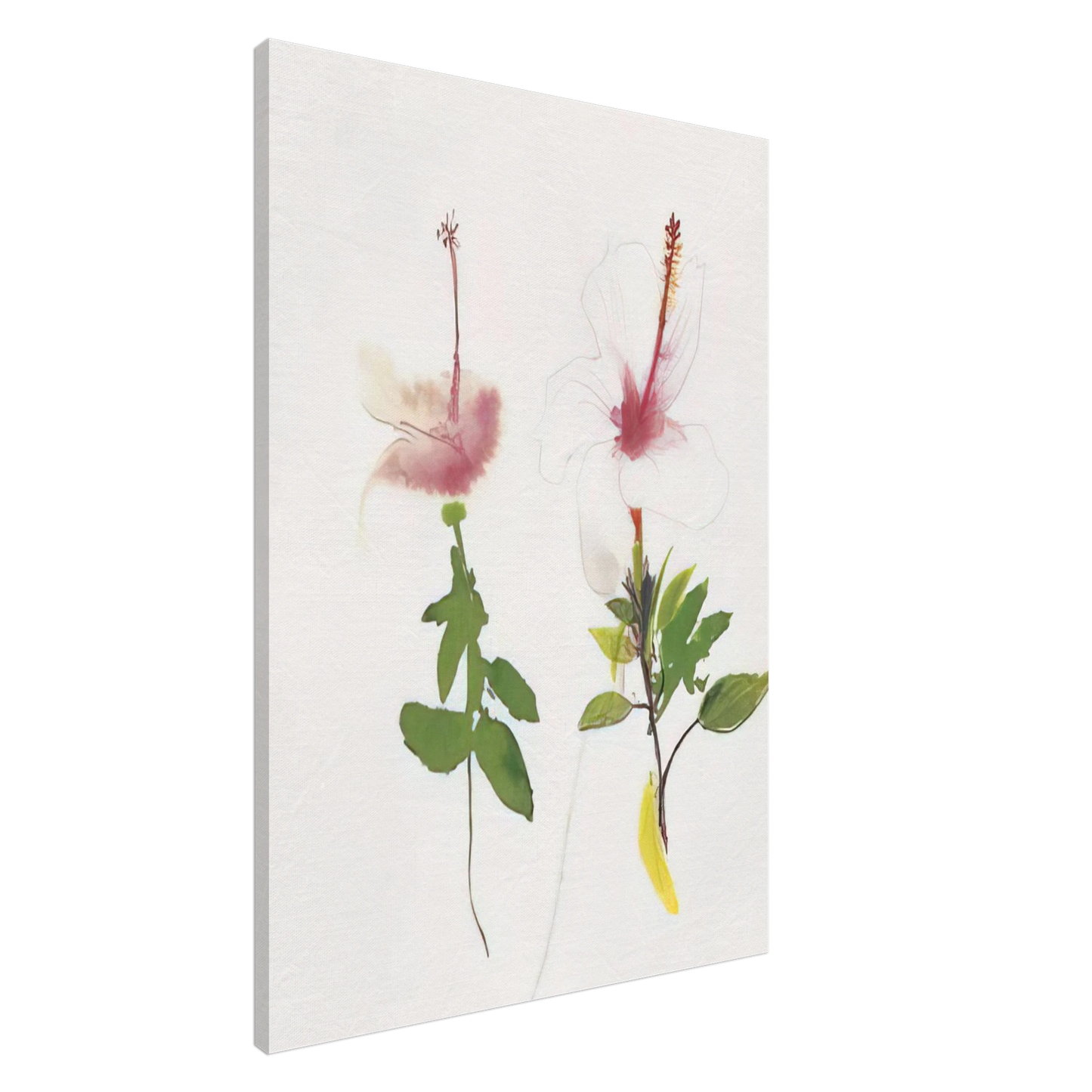 Brett Whiteley - Hibiscus - 1987 Canvas - 20x30 cm / 8x12 inches-canvas