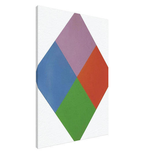 Max Bill - Aus violettem kern - 1967 Canvas - 20x30 cm / 8x12 inches-canvas