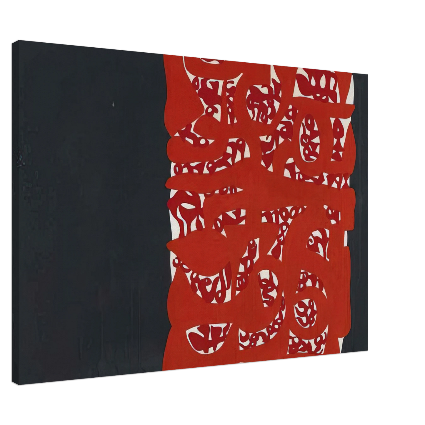 Carla Accardi - Rettangolo rosso - 1960 Canvas - 20x30 cm / 8x12 inches-canvas