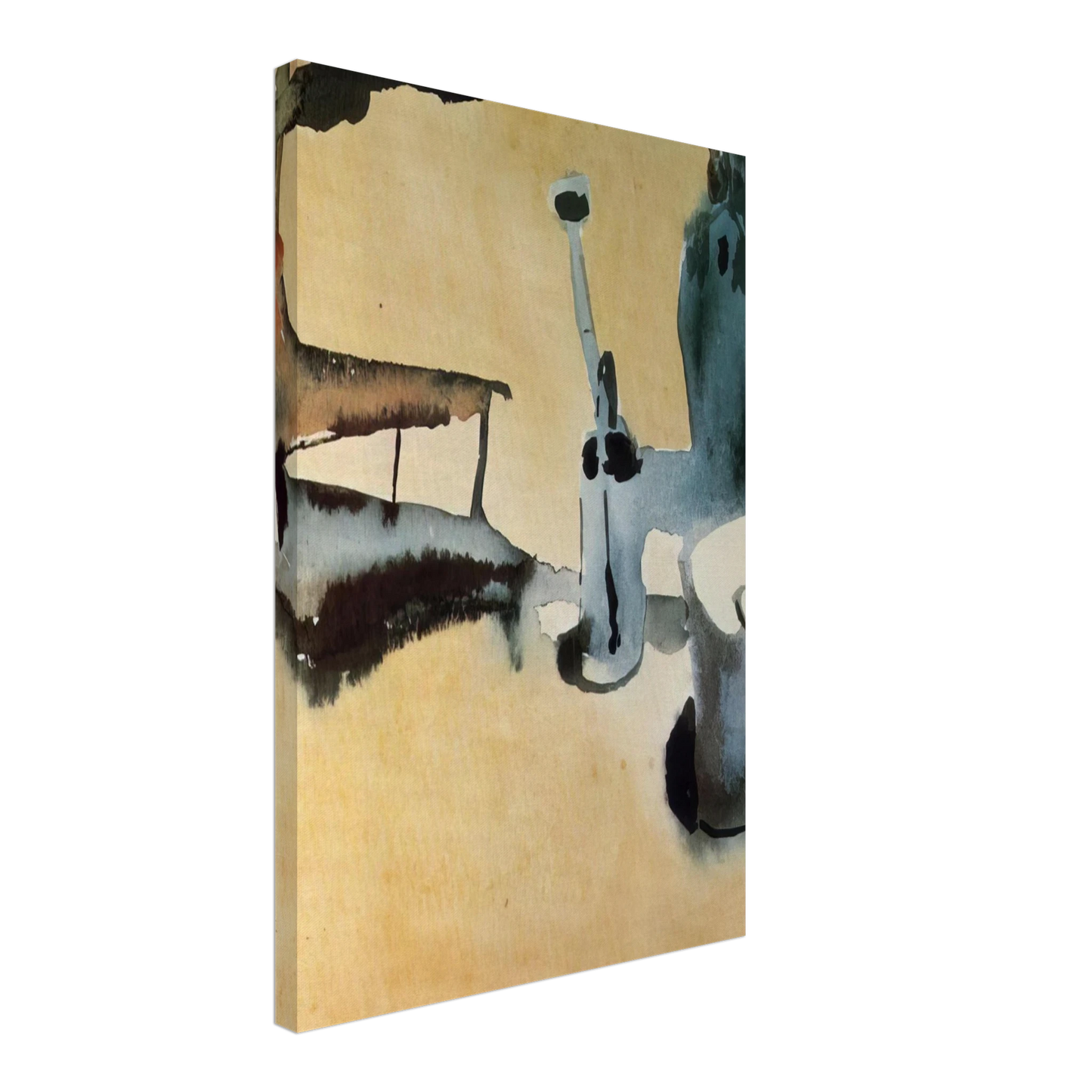 Paul Klee - FLOWER STAND WITH WATERING CAN AND BUCKET 1910 Canvas - 40x60 cm / 16x24 inches-canvas