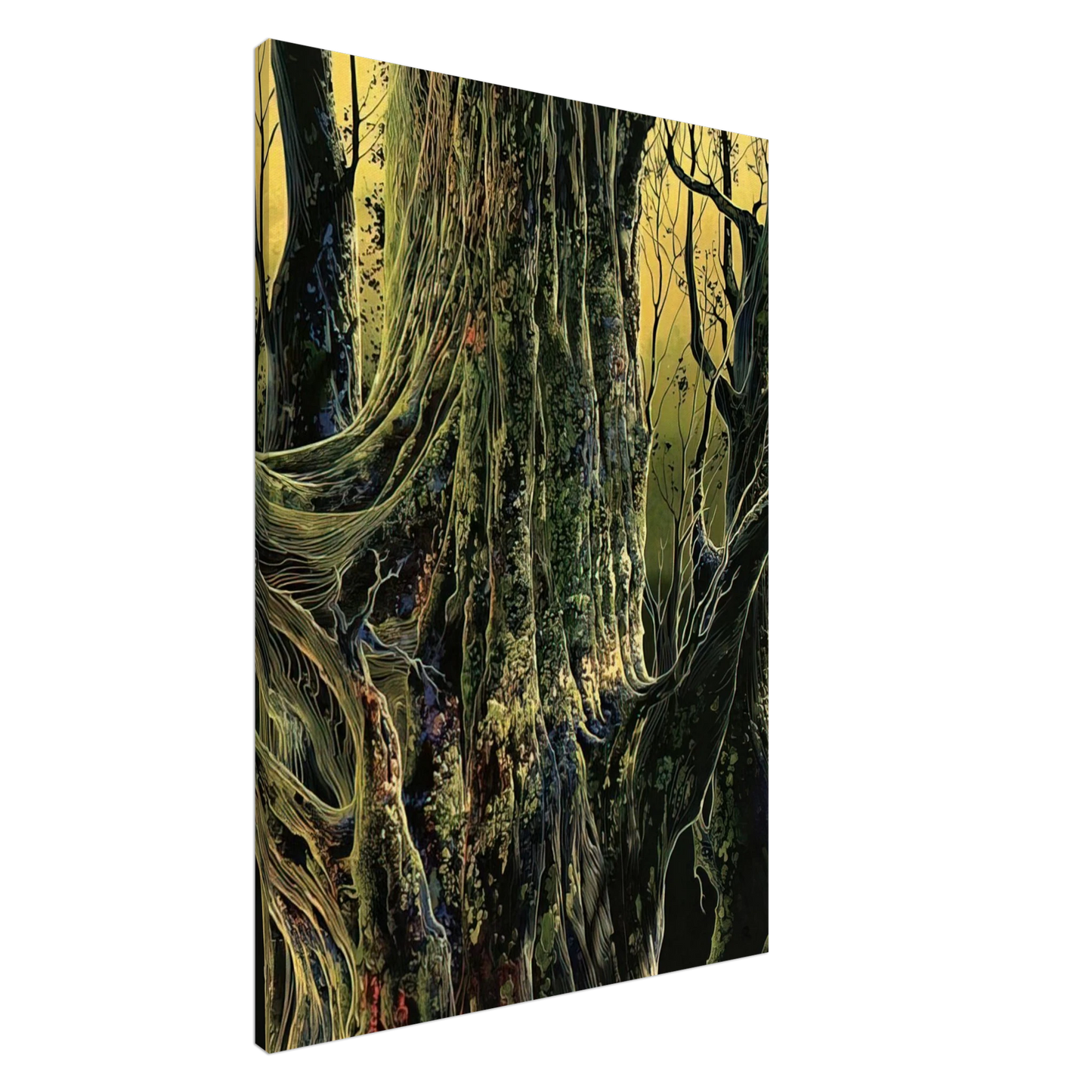 Eyvind Earle - Ancient Tree Canvas - 20x30 cm / 8x12 inches-canvas