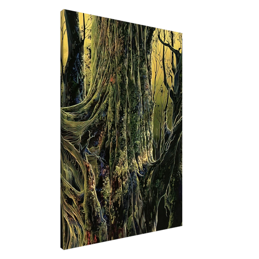 Eyvind Earle - Ancient Tree Canvas - 20x30 cm / 8x12 inches-canvas