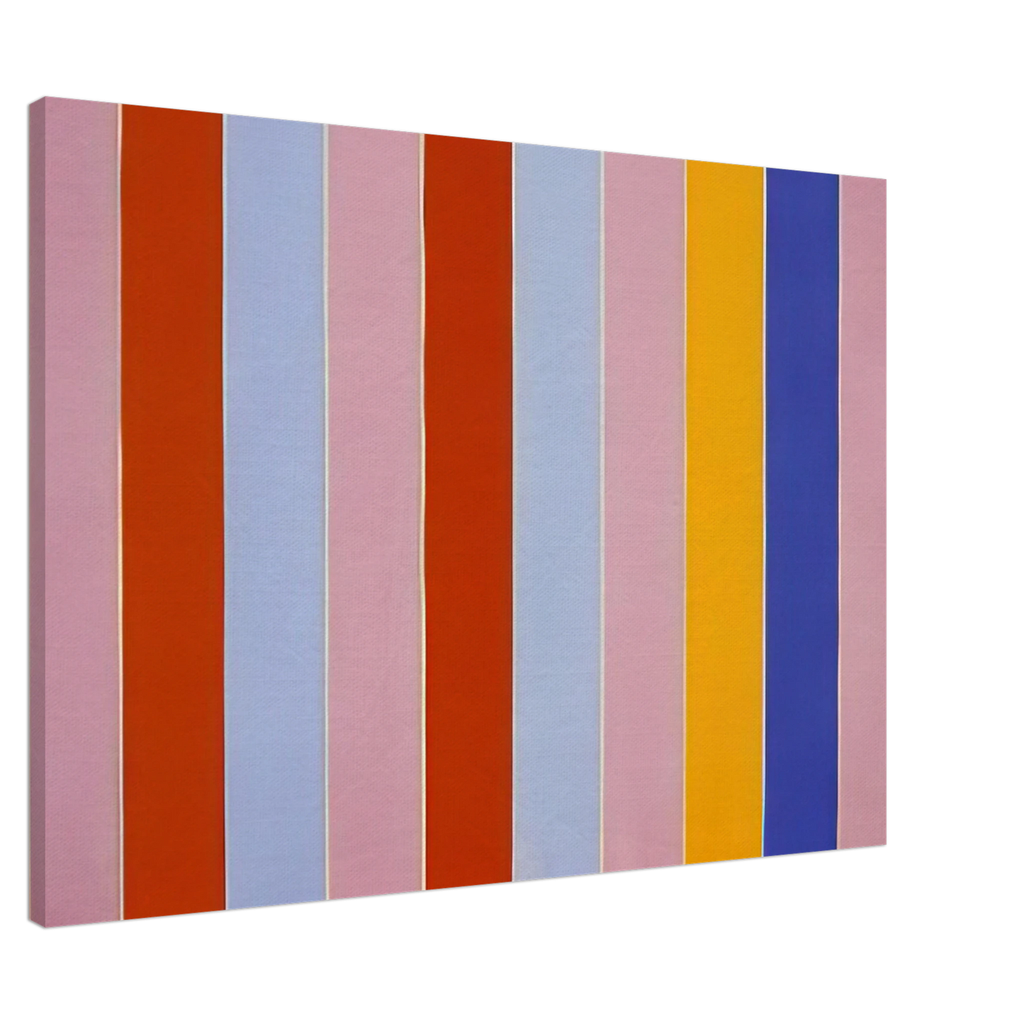 Gene Davis - Peeping Wall - 1960 Canvas - 20x30 cm / 8x12 inches-canvas