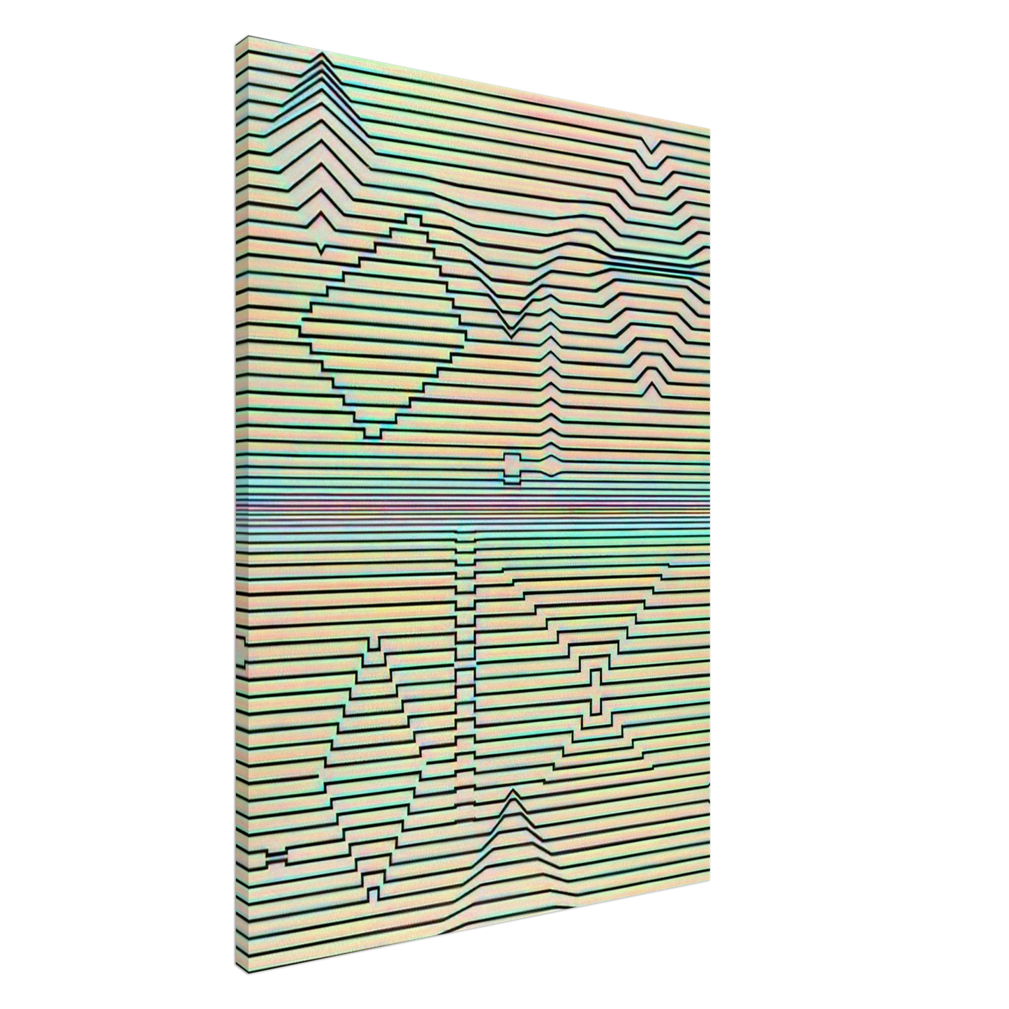 Victor Vasarely - Birth Canvas - 20x30 cm / 8x12 inches-canvas