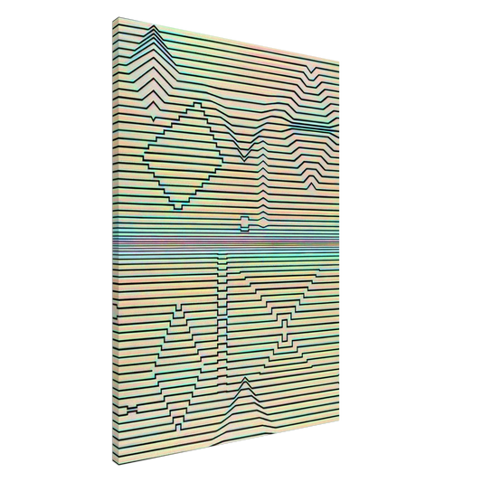 Victor Vasarely - Birth Canvas - 20x30 cm / 8x12 inches-canvas