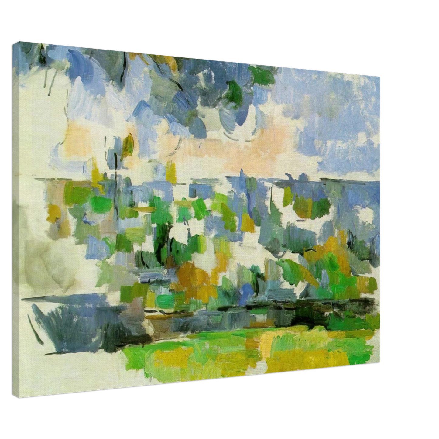 Paul Cezanne - The Garden at Les Lauves Canvas - 20x30 cm / 8x12 inches-canvas