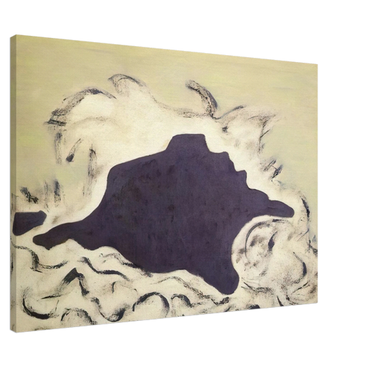 Milton Avery - Advancing Sea - 1953 Canvas - 20x30 cm / 8x12 inches-canvas