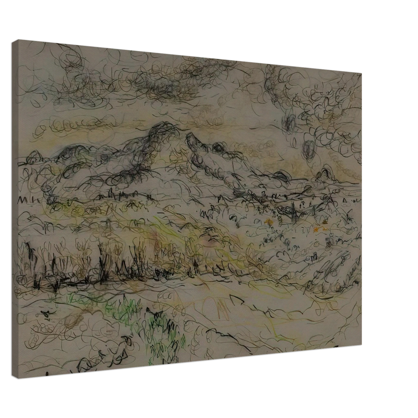 Ivan Albright - ROAD AUGSBURG TO MUNICH GERMANY 1975 Canvas - 20x30 cm / 8x12 inches-canvas