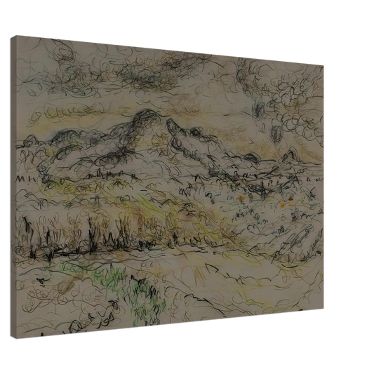 Ivan Albright - ROAD AUGSBURG TO MUNICH GERMANY 1975 Canvas - 20x30 cm / 8x12 inches-canvas