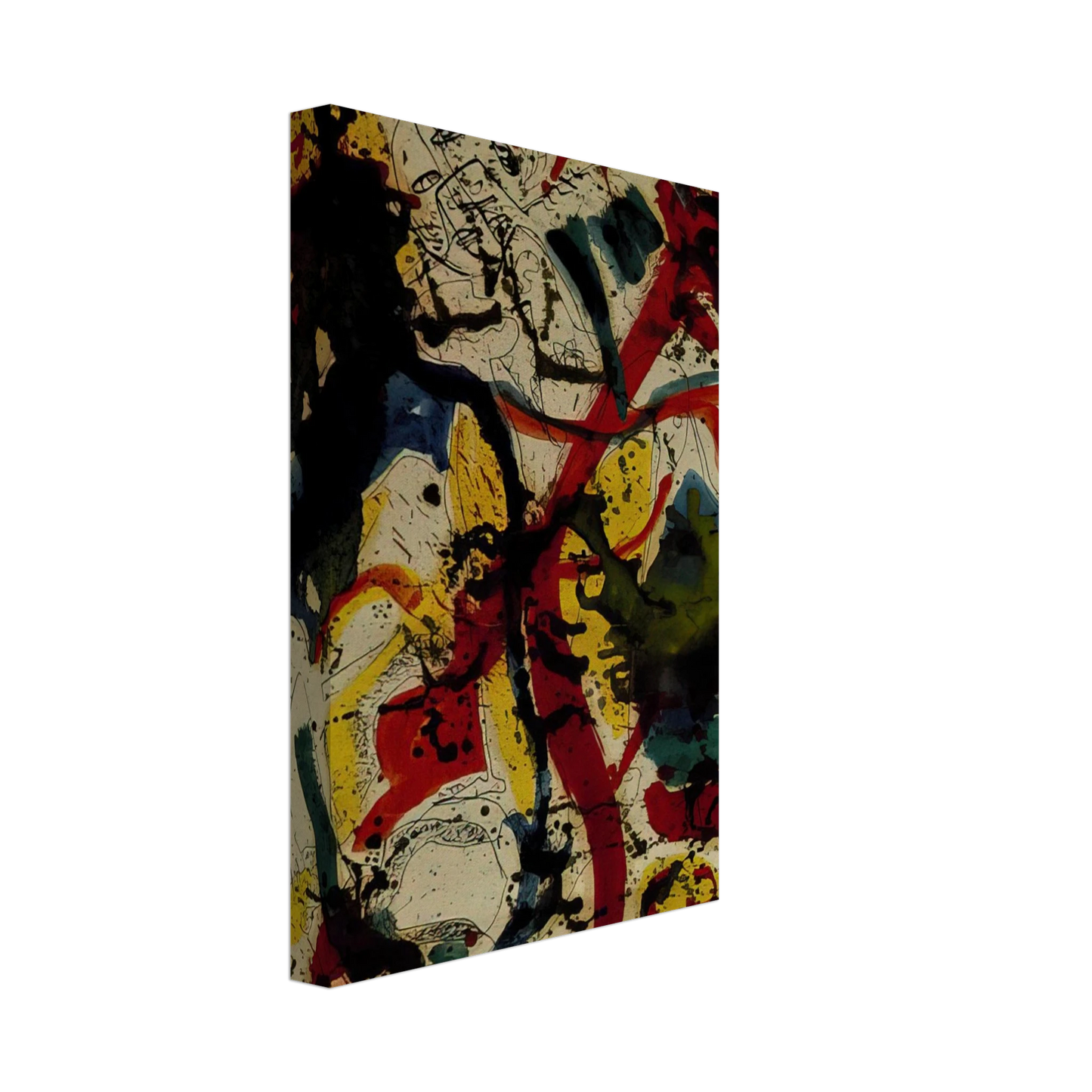 Jackson Pollock - UNTITLED 1944 Canvas - 70x100 cm / 28x40 inches-canvas