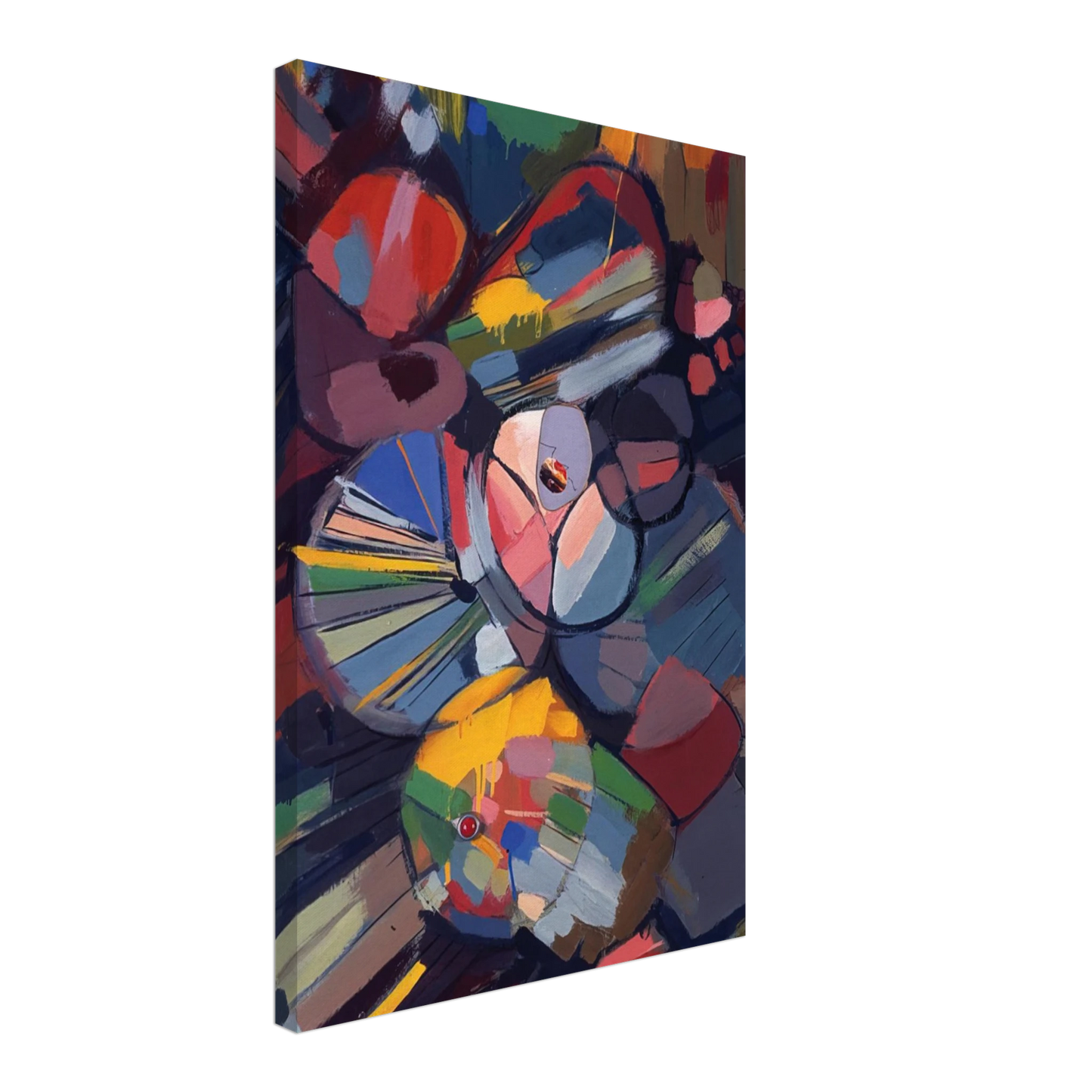 Gebre Kristos Desta - Crystalline - 1975 Canvas - 70x100 cm / 28x40 inches-canvas