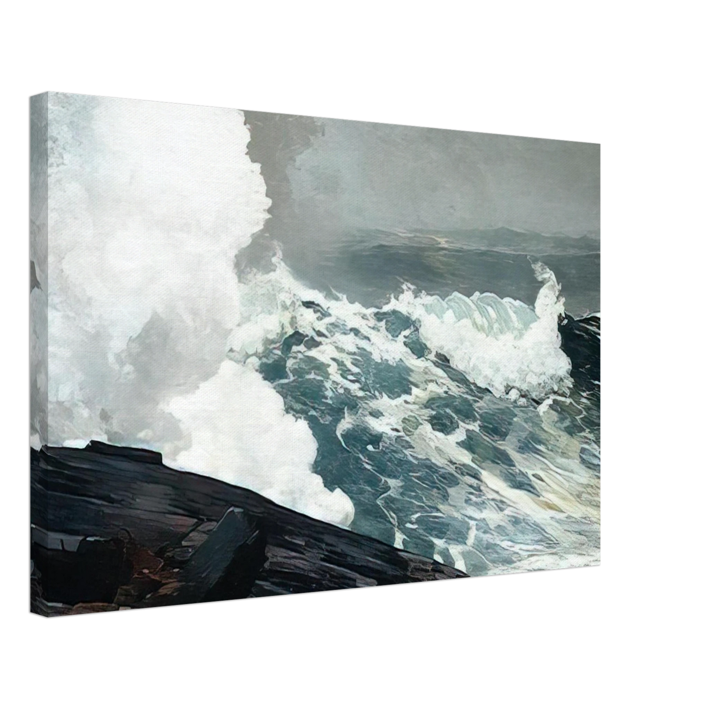 Winslow Homer - NORTHEASTER Canvas - 70x100 cm / 28x40 inches-canvas