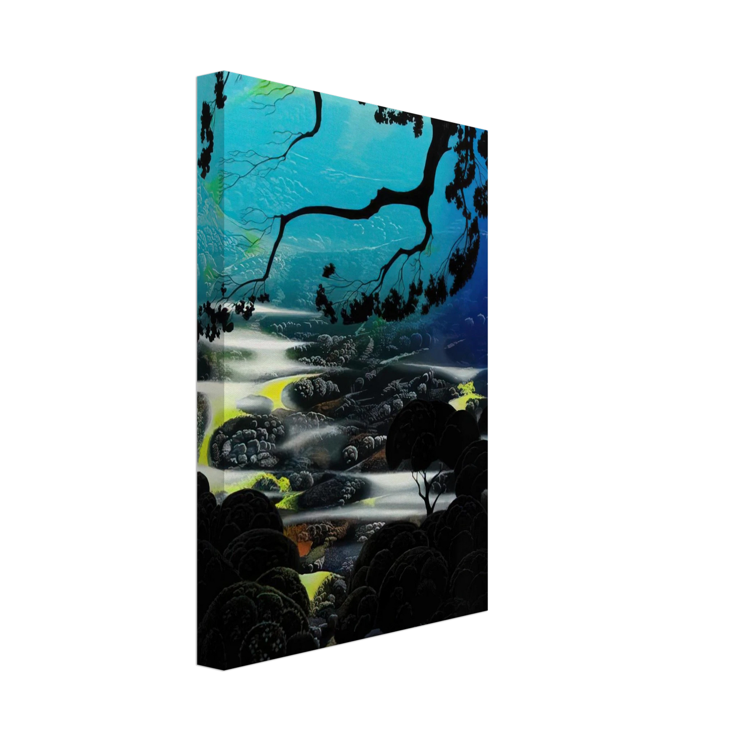 Eyvind Earle - Days End Canvas - 40x60 cm / 16x24 inches-canvas