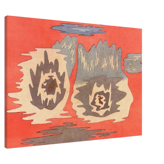 Paul Klee - THE PLACE OF THE TWINS 1929 Canvas - 20x30 cm / 8x12 inches-canvas