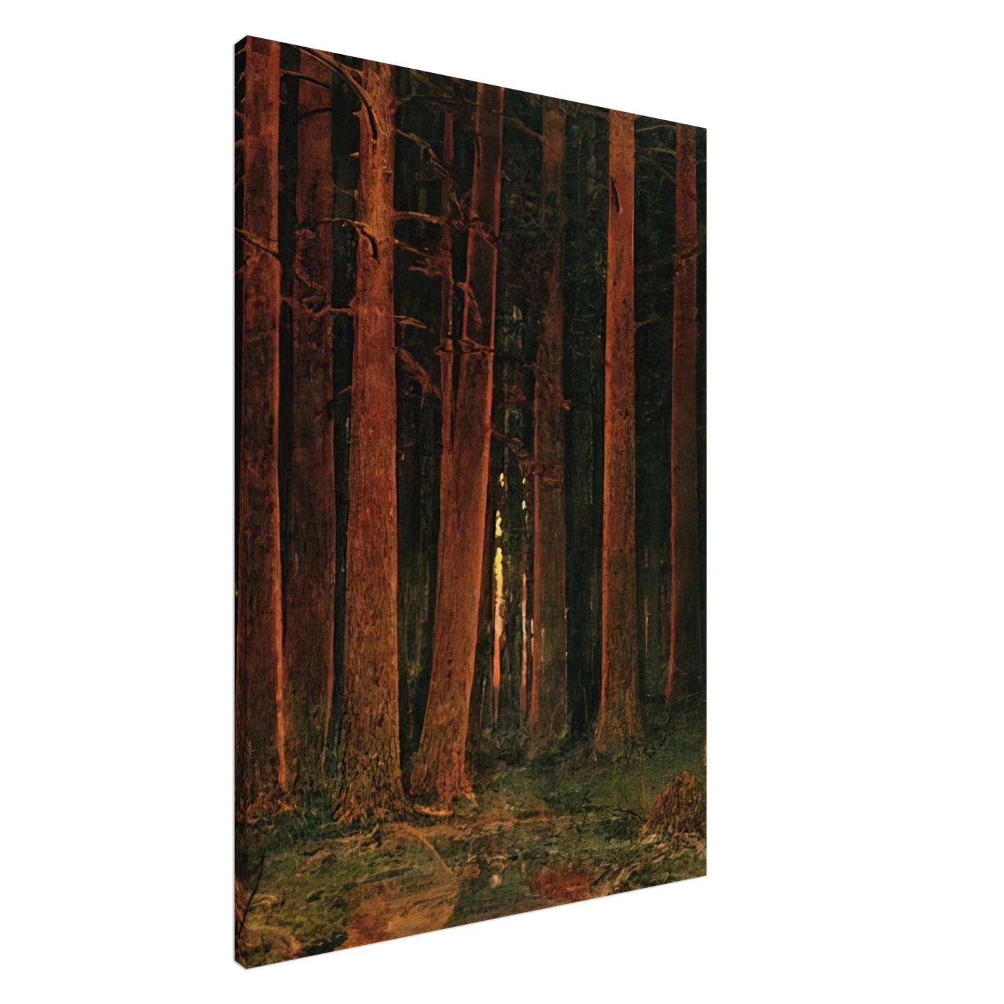 Arkhyp Kuindzhi - Sunset in the forest Canvas - 20x30 cm / 8x12 inches-canvas