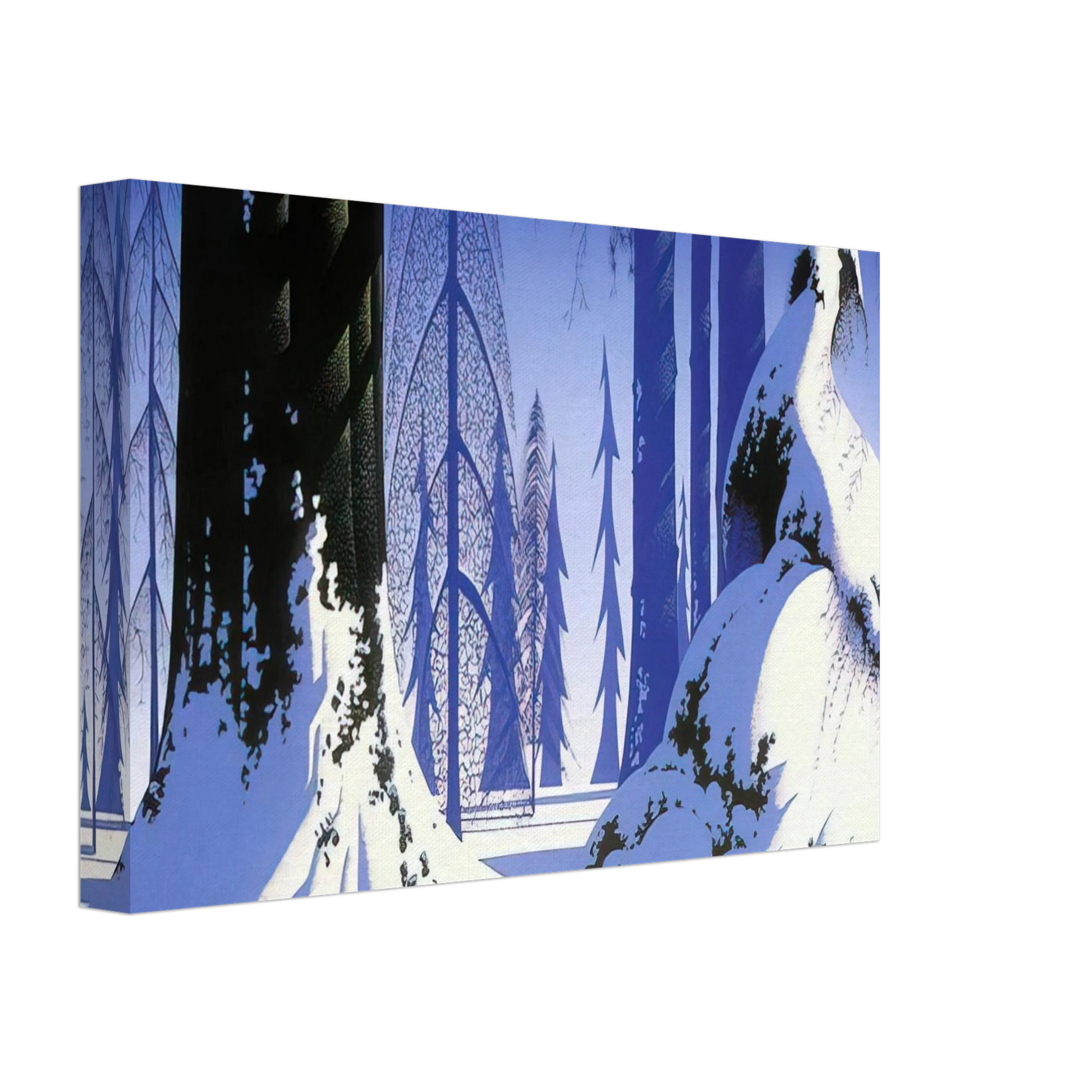 Eyvind Earle - Winter Canvas - 70x100 cm / 28x40 inches-canvas