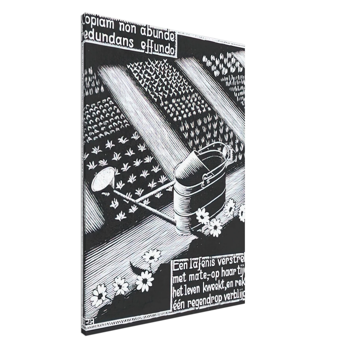 MC Escher - WATERINGCAN Canvas - 20x30 cm / 8x12 inches-canvas