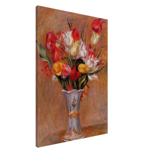 Pierre-Auguste Renoir - Tulips Canvas - 20x30 cm / 8x12 inches-canvas