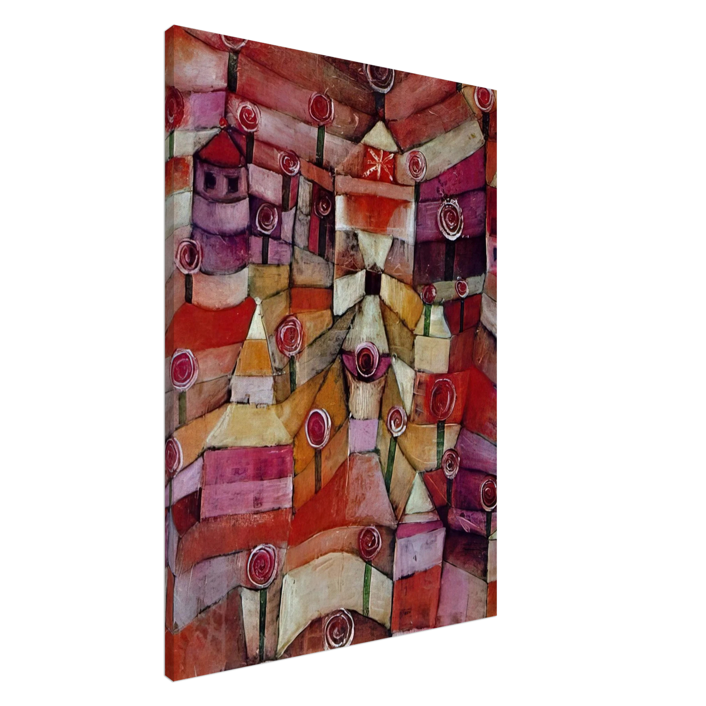 Paul Klee - ROSE GARDEN 1920 Canvas - 20x30 cm / 8x12 inches-canvas