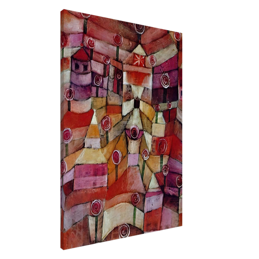 Paul Klee - ROSE GARDEN 1920 Canvas - 20x30 cm / 8x12 inches-canvas